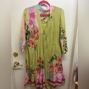 Snappy Turtle cotton dress